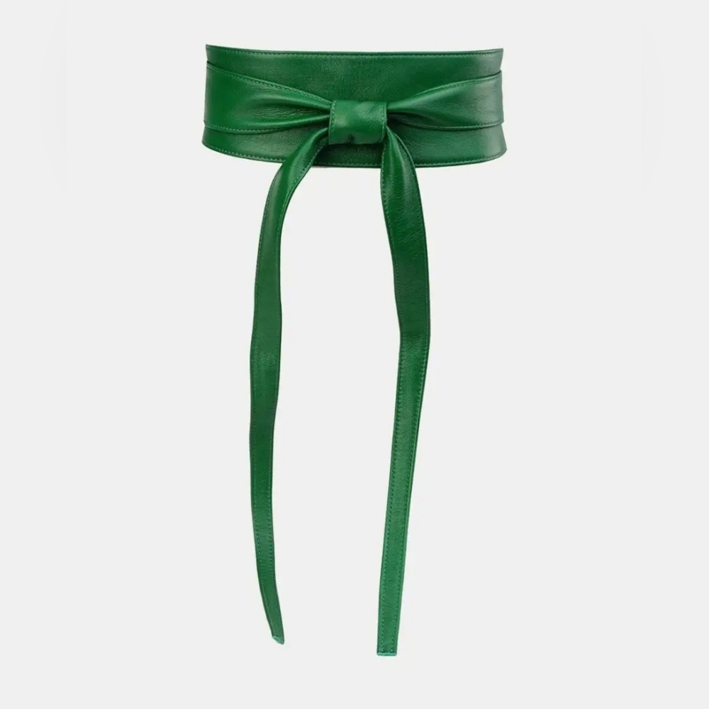 Green Leather Belt